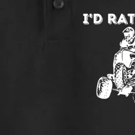 I'd Rather Be Riding Quad Bikes - Quad Biker ATV 4 Wheeler Dry Zone Grid Performance Polo