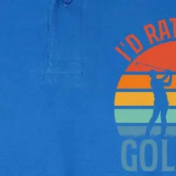 Id Rather Be Golfing Golf Par Tee Cute Gift Softstyle Adult Sport Polo