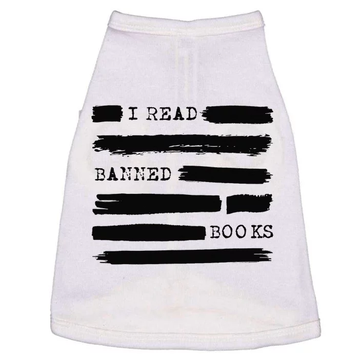 I Read Banned Books Banned Books Week Gift Librarian Teacher Doggie Tank