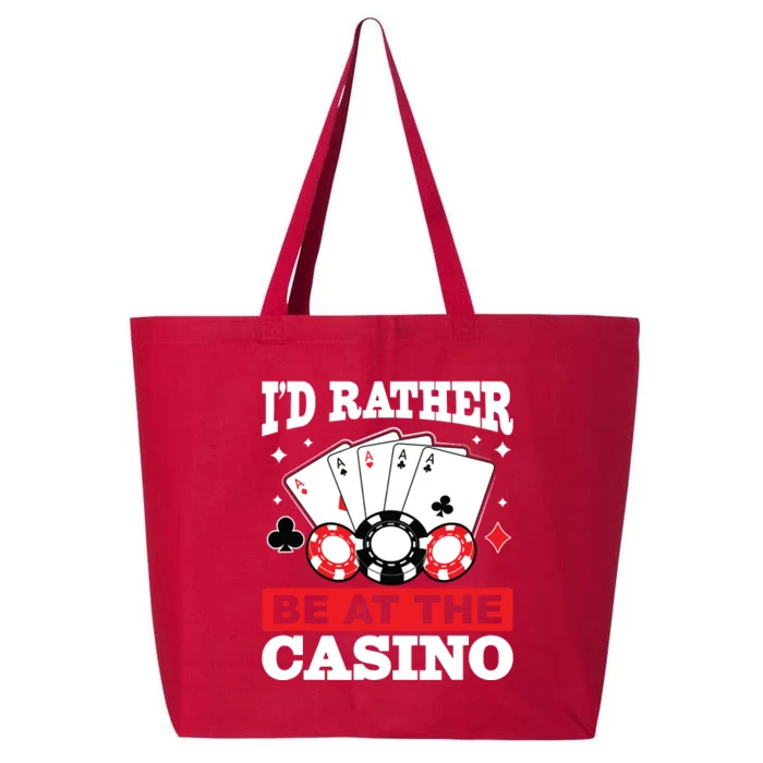 ID Rather Be At The Casino 25L Jumbo Tote