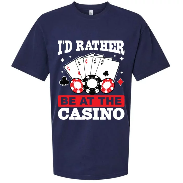 ID Rather Be At The Casino Sueded Cloud Jersey T-Shirt