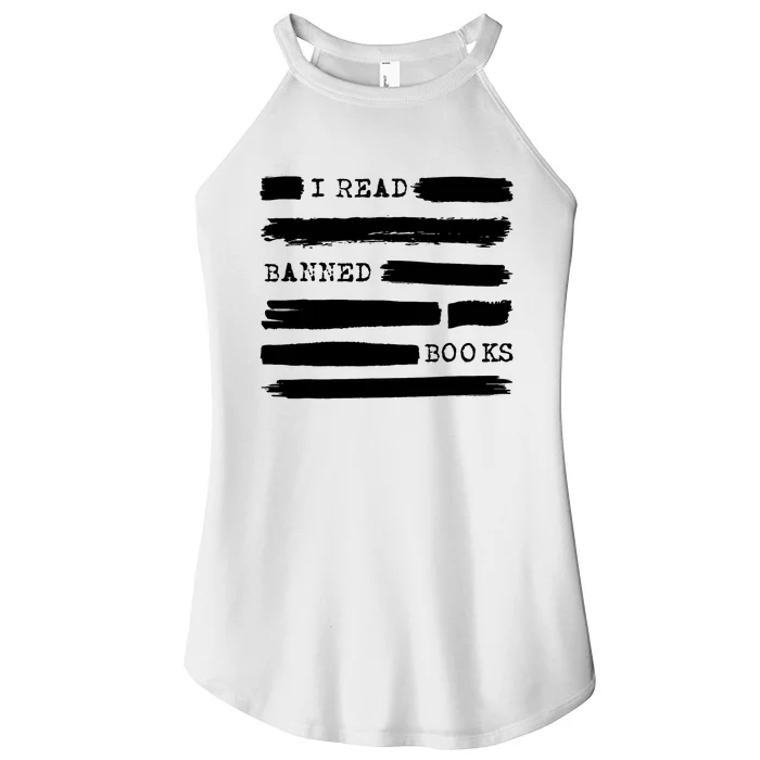 I Read Banned Books Banned Books Week Gift Librarian Teacher Women’s Perfect Tri Rocker Tank