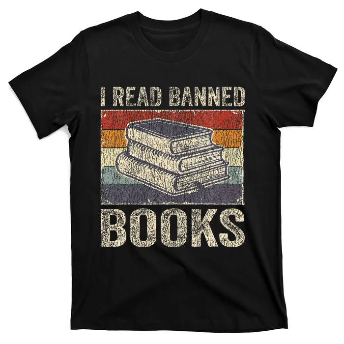 I Read Banned Books Week Librarian Freedom Reader Nerd T-Shirt