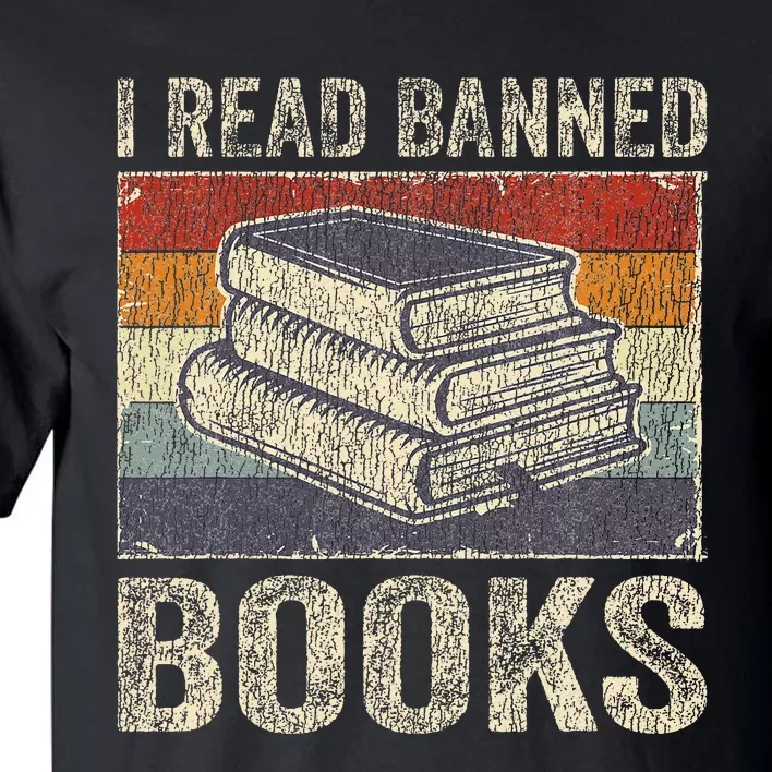 I Read Banned Books Week Librarian Freedom Reader Nerd Tall T-Shirt