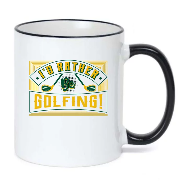 Id Rather Be Golfing Putter Golfer Birdie Bogey Eagle Par Gift Black Color Changing Mug