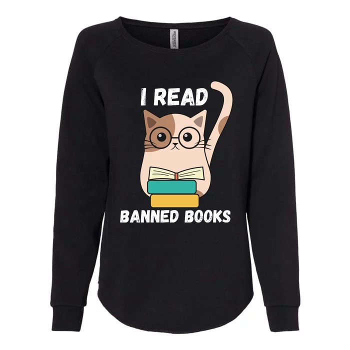 I Read Banned Books Womens California Wash Sweatshirt