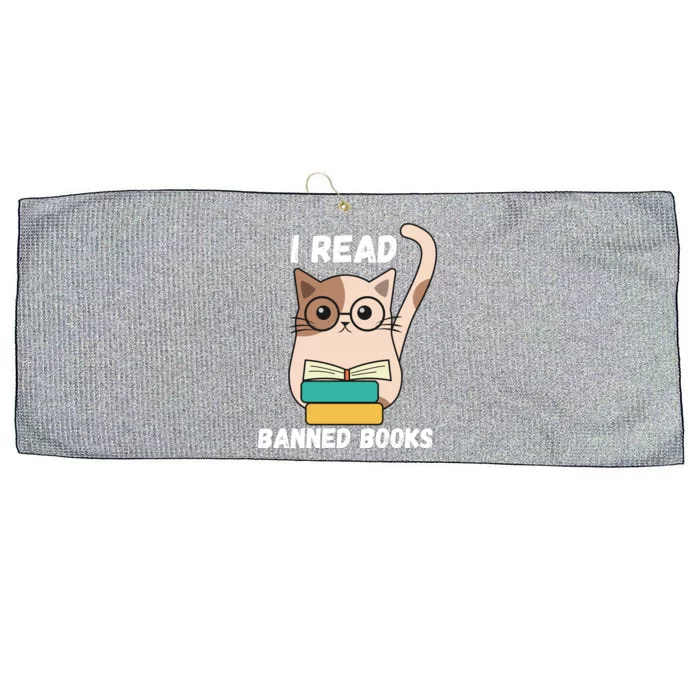 I Read Banned Books Large Microfiber Waffle Golf Towel