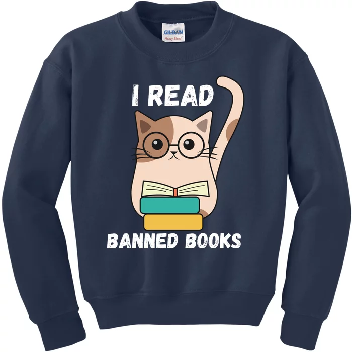 I Read Banned Books Kids Sweatshirt