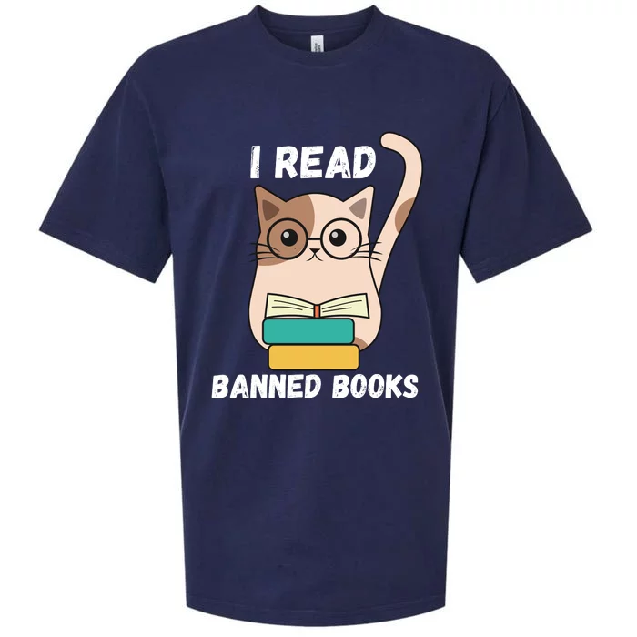 I Read Banned Books Sueded Cloud Jersey T-Shirt