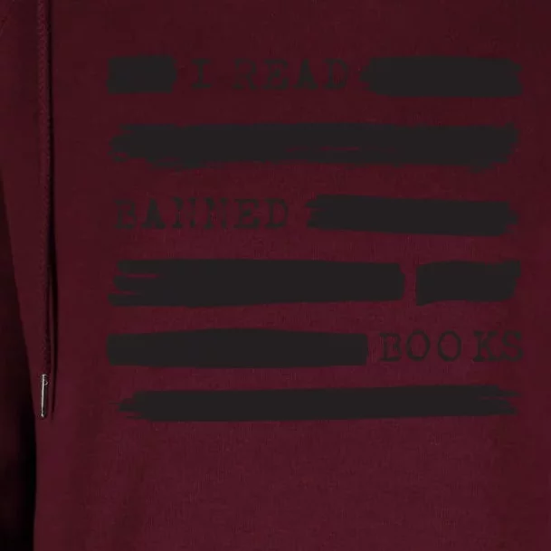 I Read Banned Books Banned Books Week Gift Librarian Teacher Womens Funnel Neck Pullover Hood