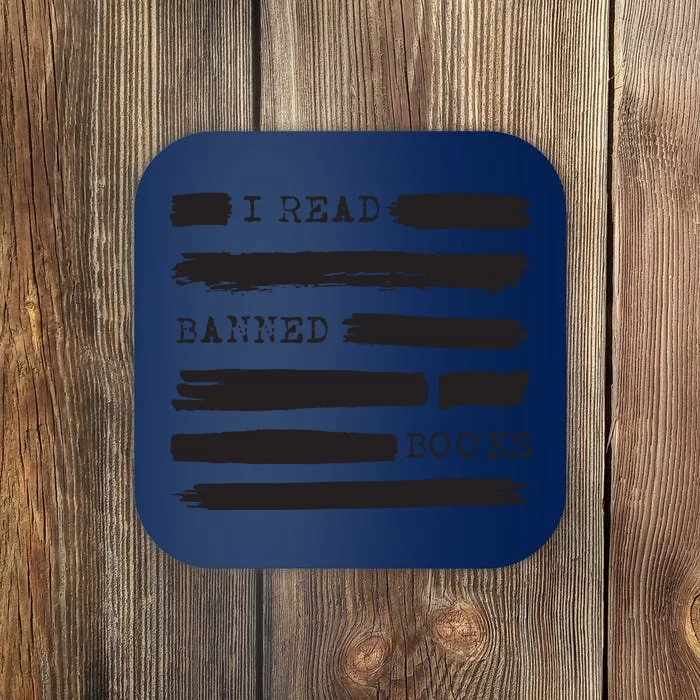 I Read Banned Books Banned Books Week Gift Librarian Teacher Coaster