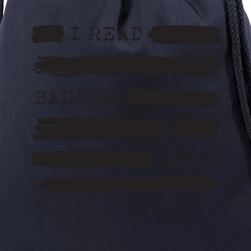 I Read Banned Books Banned Books Week Gift Librarian Teacher Drawstring Bag