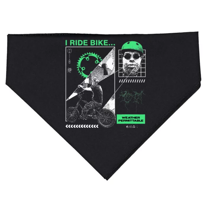 I Ride Bike Kingcobrajfs USA-Made Doggie Bandana