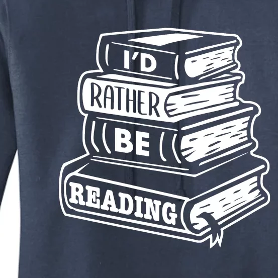 ID Rather Be Reading Women's Pullover Hoodie