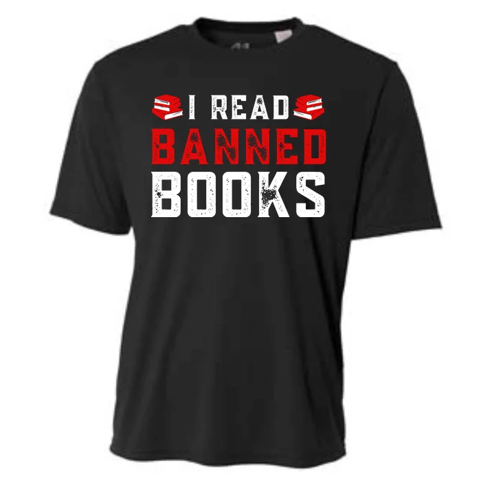 I Read Banned Books Im With The Banned Vintage Retro Cooling Performance Crew T-Shirt