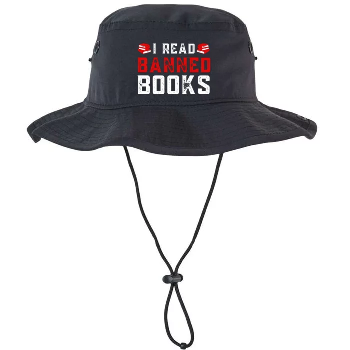 I Read Banned Books Im With The Banned Vintage Retro Legacy Cool Fit Booney Bucket Hat