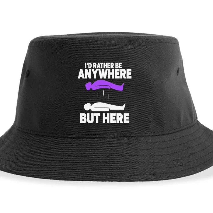 ID Rather Be Anywhere But Here Astral Projection Sustainable Bucket Hat