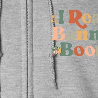 I Read Banned Books Week Librarian Freadom Reader Nerd Men Full Zip Hoodie