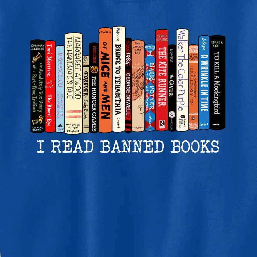 I Read Banned Books Week Librarian Freadom Reader Nerd Gift Kids Sweatshirt