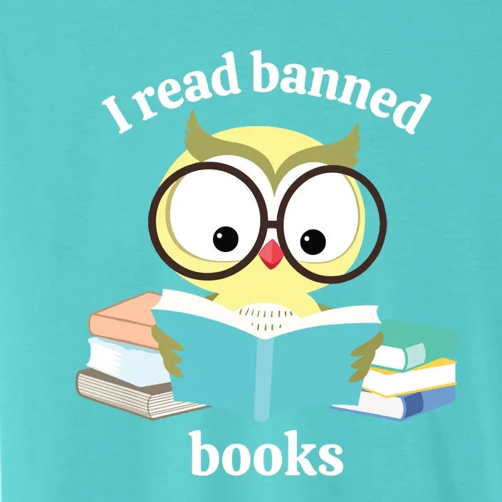 I Read Banned Books Week Librarian Reader Owl ChromaSoft Performance T-Shirt