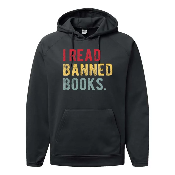 I Read Banned Books Librarians Banned Books Bookworm Reader Performance Fleece Hoodie