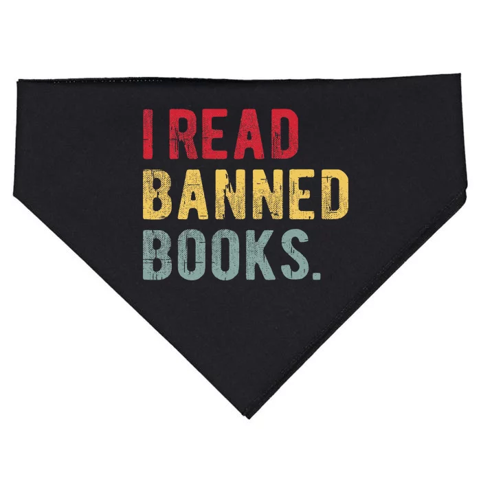 I Read Banned Books Librarians Banned Books Bookworm Reader USA-Made Doggie Bandana