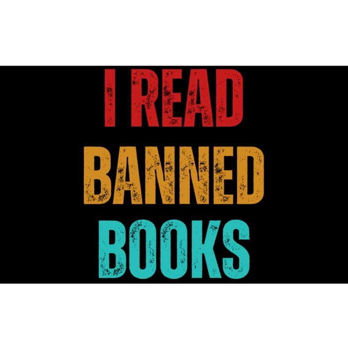 I Read Banned Books Im With The Banned Vintage Retro Bumper Sticker