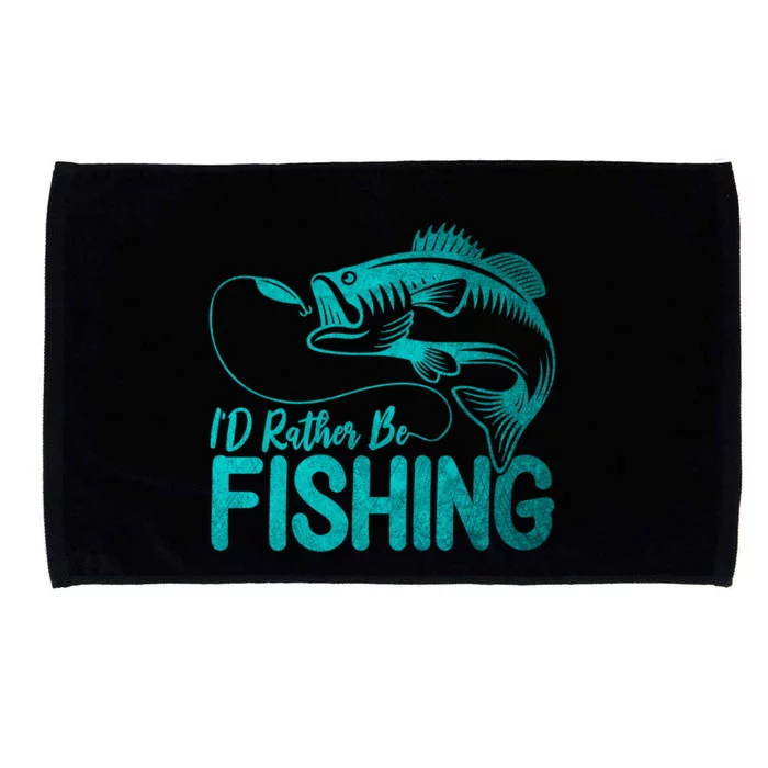 I'd Rather Be Fishing For Fisher Gift Microfiber Hand Towel