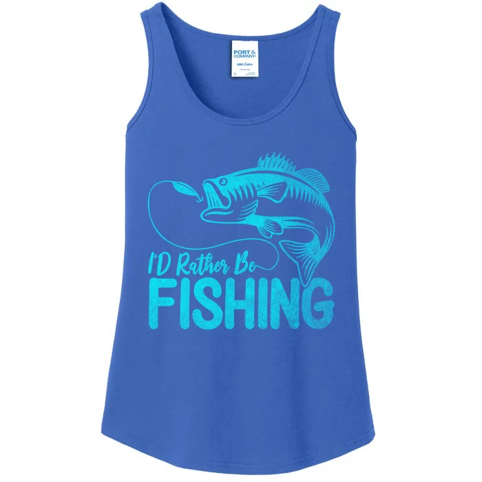 I'd Rather Be Fishing For Fisher Gift Ladies Essential Tank