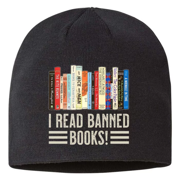 I Read Banned Books 8 1/2in Sustainable Knit Beanie