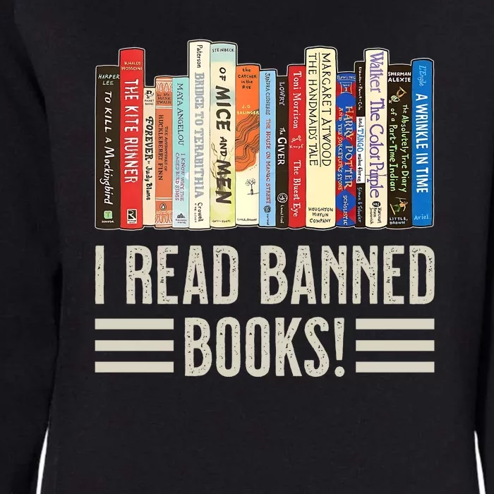 I Read Banned Books Womens California Wash Sweatshirt