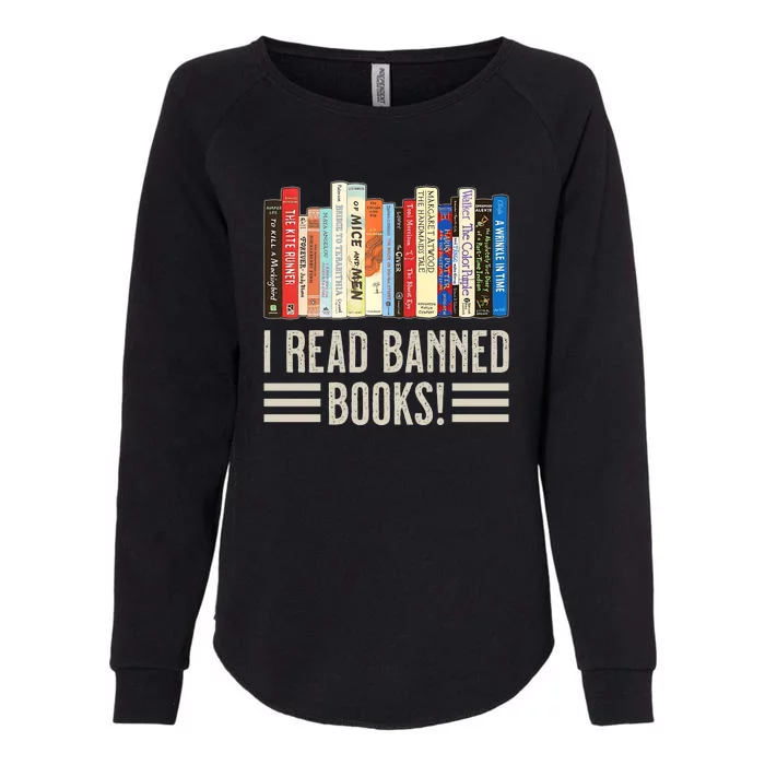 I Read Banned Books Womens California Wash Sweatshirt