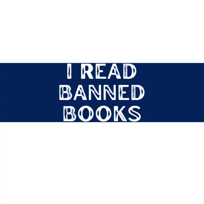 I Read Banned Books Im With The Banned Vintage Retro Bumper Sticker