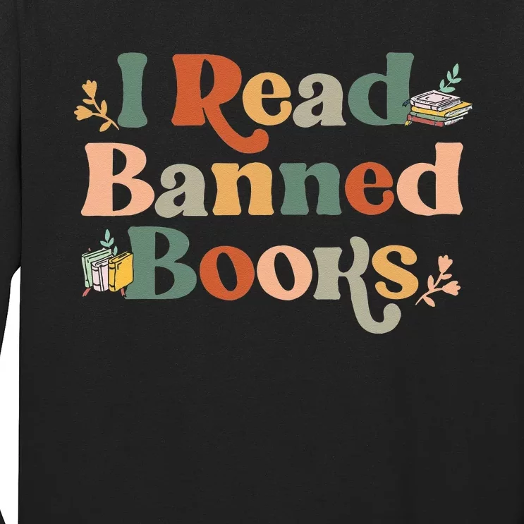 I Read Banned Books Week Librarian Freadom Reader Nerd Men Long Sleeve Shirt