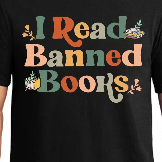 I Read Banned Books Week Librarian Freadom Reader Nerd Men Pajama Set