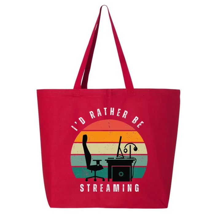 I Rather Be Streaming 25L Jumbo Tote