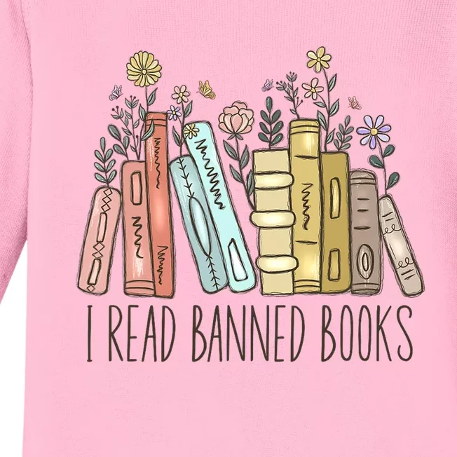 I Read Banned Books Baby Long Sleeve Bodysuit