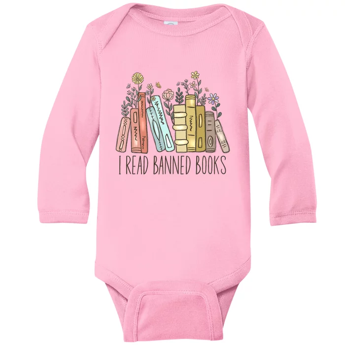 I Read Banned Books Baby Long Sleeve Bodysuit