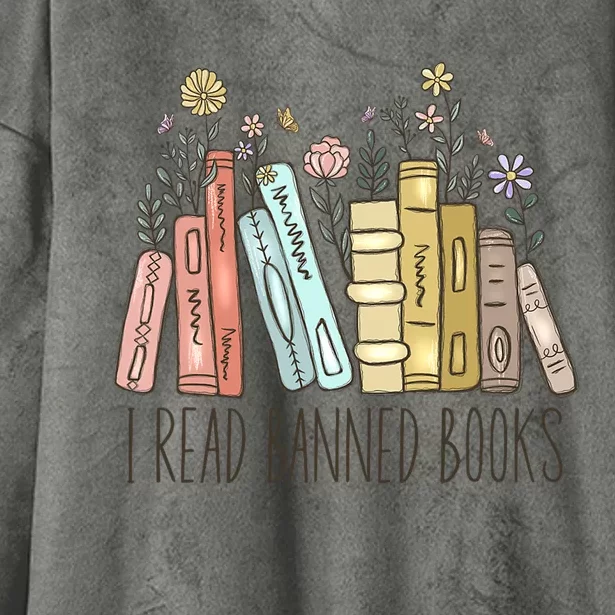 I Read Banned Books Hooded Wearable Blanket