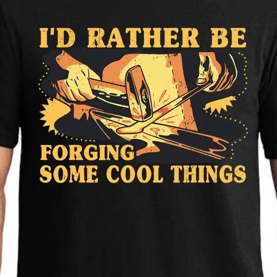 I'd Rather Be Forging Some Cool Things Anvil Blacksmith Pajama Set