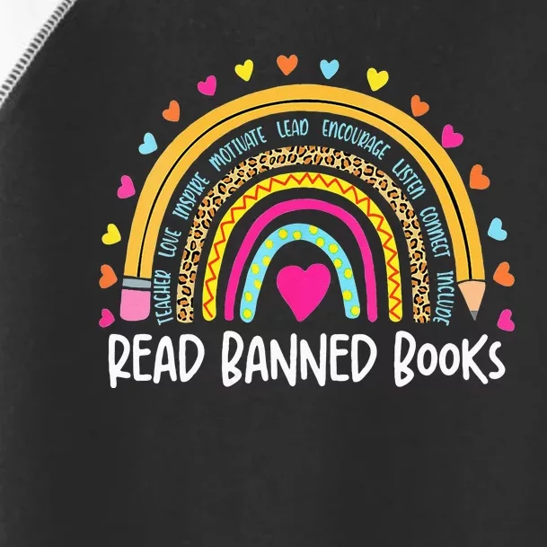 I Read Banned Books Rainbow Readers Reading Gift Toddler Fine Jersey T-Shirt