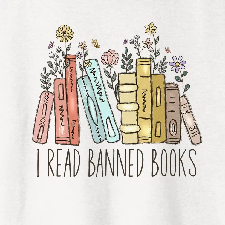 I Read Banned Books Women's Crop Top Tee