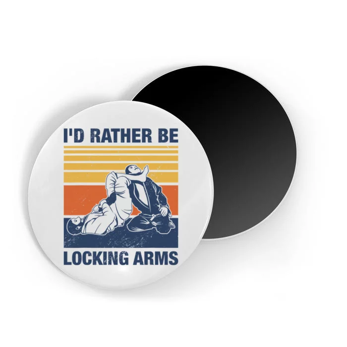 I'd Rather Be MMA BJJ Judo Brazilian Jiu Jitsu Arm Lock Magnet