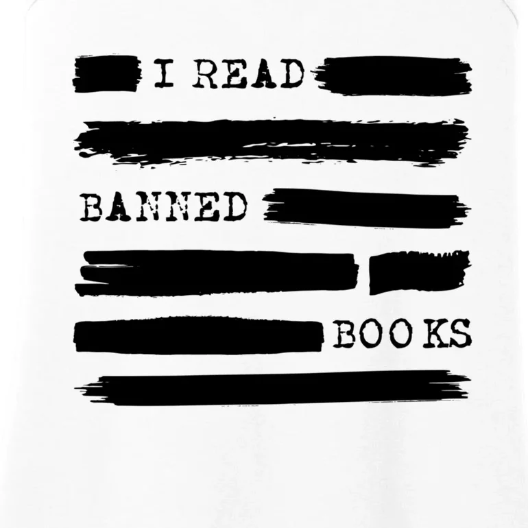 I Read Banned Books Banned Books Week Gift Librarian Teacher Ladies Essential Tank