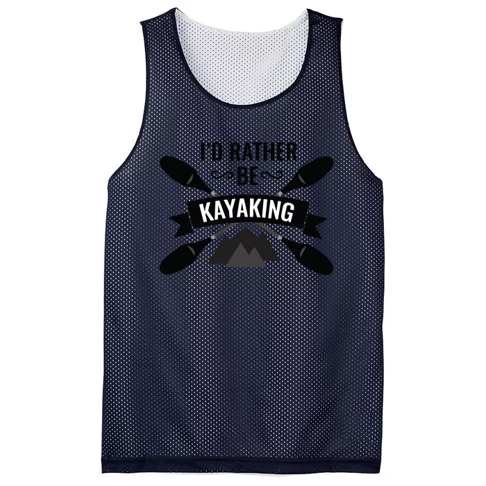 I'd Rather Be Kayaking River Canoe Canoeing For Kayak Lovers Mesh Reversible Basketball Jersey Tank