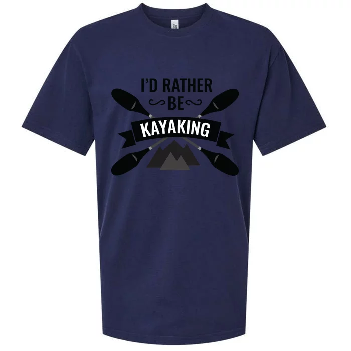 I'd Rather Be Kayaking River Canoe Canoeing For Kayak Lovers Sueded Cloud Jersey T-Shirt