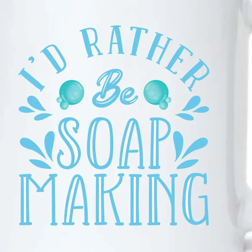 I'd Rather Be Soap Making Soap Maker Gift Black Color Changing Mug