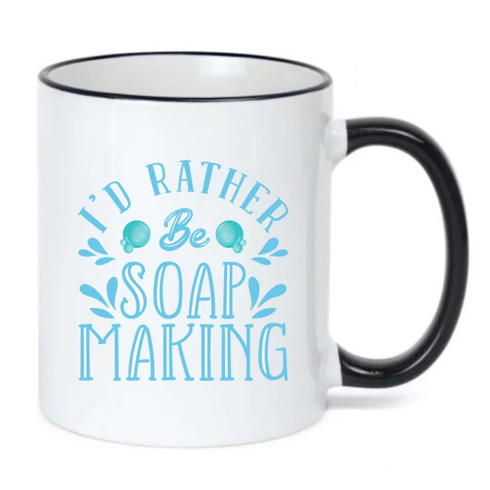 I'd Rather Be Soap Making Soap Maker Gift Black Color Changing Mug