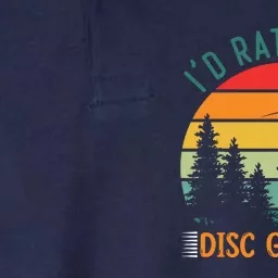 I'd Rather Be Disc Golfing Discs Funny Disc Golfer Softstyle Adult Sport Polo