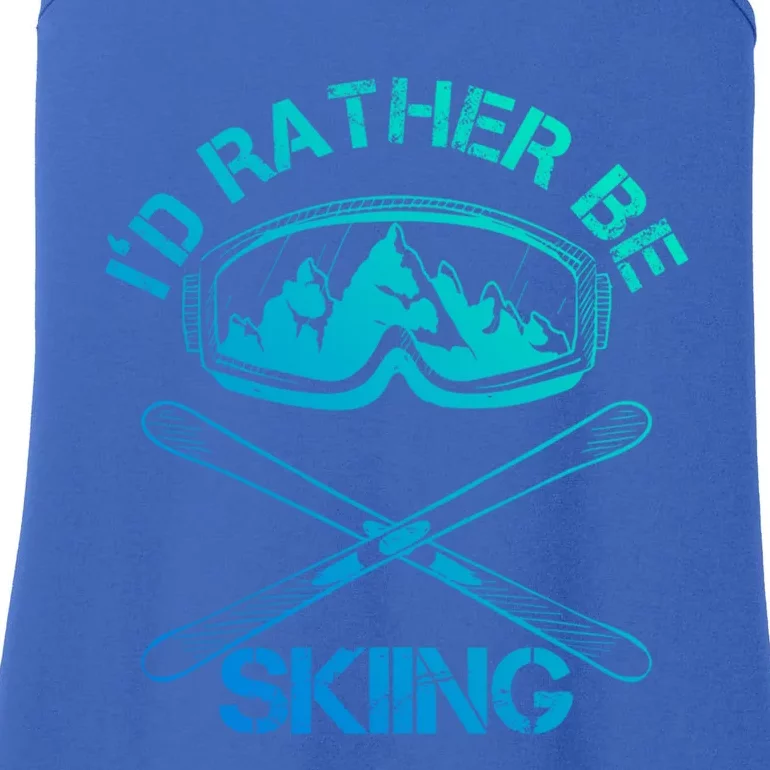 Id Rather Be Skiing Meaningful Gift Ladies Essential Tank